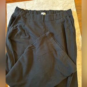 AERIE white leg black net pants XL regular